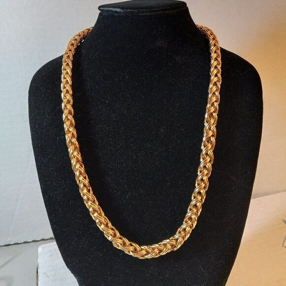 Monet heavy braided chain, vintage - Picture 1 of 7
